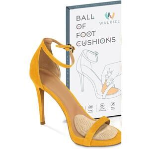 New Walkize One Pair Womens Tan Ball of Foot Metatarsal Foot Pain Cushions